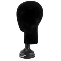 Flocking Foam Mannequin Model Photography Props Adult Mannequin Mold Wigs Glasses Hat Display Holder Black