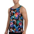 thumbnail image 2 of Haiem Tropical Palm Leaves Men Workout Tank Top Gym Bodybuilding Sleeveless Muscle T Shirts Athletic Tank Breathable Workout Shirt-X-Large, 2 of 8