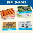 thumbnail image 4 of Benben Tarjetas Flash para Niños Pequeños 125 Tarjetas Educativas Extra Gruesas De Doble Cara Alfabeto Número Forma Animal Color Actividades De Aprendizaje Preescolar Regalo para Niños 1 2 3 4 Años, 4 of 5