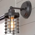 thumbnail image 1 of LNC Applique Murale Mini Cage Industrielle de Ferme Brun Rouille, 1 of 4