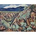 thumbnail image 3 of Marsden Hartley 14x12 Black Modern Framed Museum Art Print Titled - Landscape, New Mexico (1919 and 1920), 3 of 5