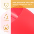 thumbnail image 4 of Shisuyan Plastic Lampshade Replacement For Table Lamp Red 4Pcs 5.4x4.3in, 4 of 9