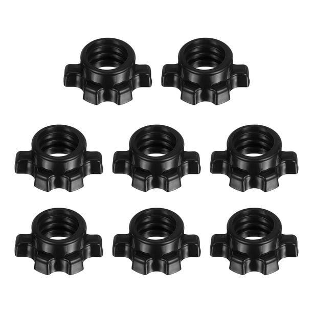 Abrazaderas para Mancuernas, Tuercas Hexagonales Antideslizantes de 1" - Paquete de 8