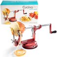 thumbnail image 3 of Éplucheur et Vide-Pomme par Cucina Pro - Fonte Chromée Longue Durée avec Ventouse de Comptoir, 3 of 4