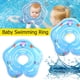 thumbnail image 3 of Anillo de cuello de natación para bebé círculo flotante de baño de agua inflable (azul) Likrtyny Deportes al aire libre Salida diaria Juego de fiesta, 3 of 9