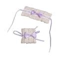 thumbnail image 3 of lionlar Lolita Hand Sleeve Wrist Cuffs Ruffled Bowknot, 3 of 6