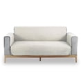 thumbnail image 1 of Cubre Sillones de Microfibra Mubson Beige 3 Asientos Antideslizante Impermeable, 1 of 1