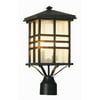4639 WB-Trans Globe Lighting-Craftsman - Two Light Outdoor Medium Post Mount-Weathered Bronze Finish