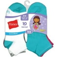 thumbnail image 2 of Hanes Girls Socks, 10 Pack Low Cut, Sizes S - L, 2 of 4