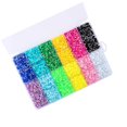 thumbnail image 1 of facefd 19200pcs 12-Color FlatBack Crystal Rhinestones Nail Rhinestones bulk kit 5mm Art Decoration DIY Craft, 1 of 9