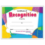Trend Multicolor Paper Award Certificate, with John F. Kennedy Quote 2" 30 piece