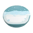 thumbnail image 1 of Disketp Bathtub with Soap Bubbles Funda Redonda para Taburete, Funda de Cojín para Silla de Bar Suave y Elástica-12 inch, 1 of 7
