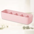 thumbnail image 2 of Caja de almacenamiento de calcetines de plástico Sincero Apilable rosa 5 compartimentos, 2 of 2