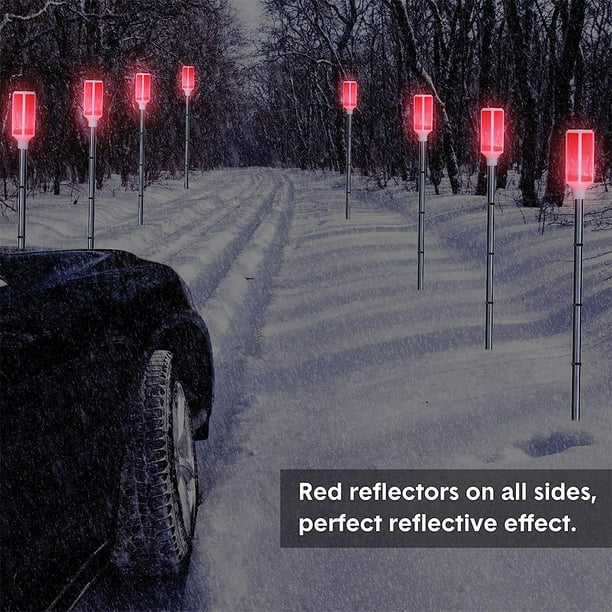 EastVita 5Pcs Solar Powered Driveway Lights Driveway Markers