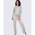 thumbnail image 2 of Real Essentials 2 Pack: Women’s Pajama Set Super-Soft Short & Long Sleeve Top With Pants (Available In Plus Size), 2 of 6