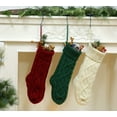 thumbnail image 3 of Fesciory Christmas Stockings, 6 Pack 18" Large Knit Stocking & Decor for Family Holiday Xmas Party Gift, Burgundy&Ivory&Green, 3 of 31