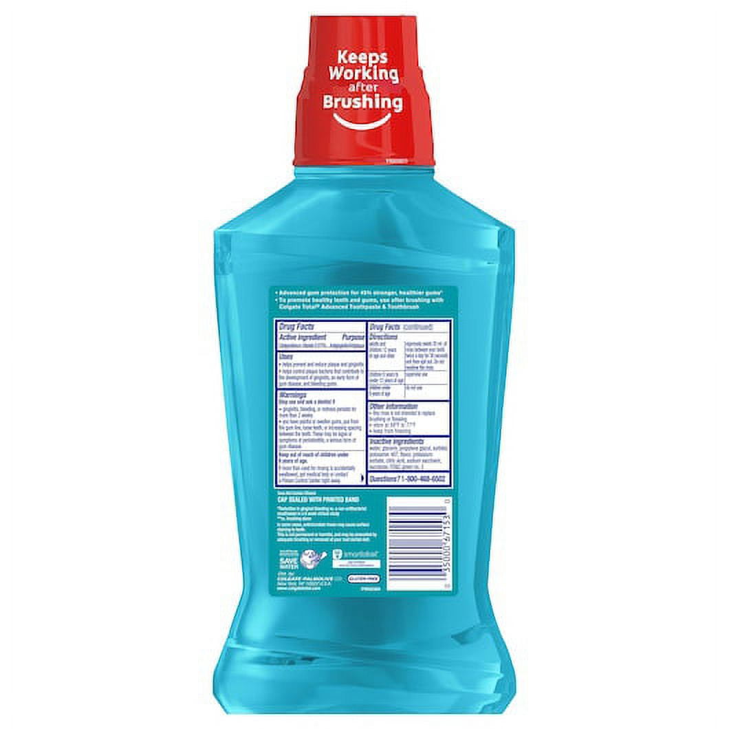 Colgate Total Gum Health Clean Mint Mouthwash, 16.9 oz - Case of 6