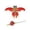 Red - 30cm, variant on Fishing Rod Kite Vivid Butterfly Bird Kite Easy to Fly Swallow Parrot Goldfish Phoenix Kites for Adults Family in Spring Outdoor Beach Team Building