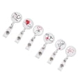thumbnail image 2 of FAGINEY 6Pcs Retractable Badge Holder ID Badge Reels Clip Portable ID Name Card Badge Holders Accessory, 2 of 8