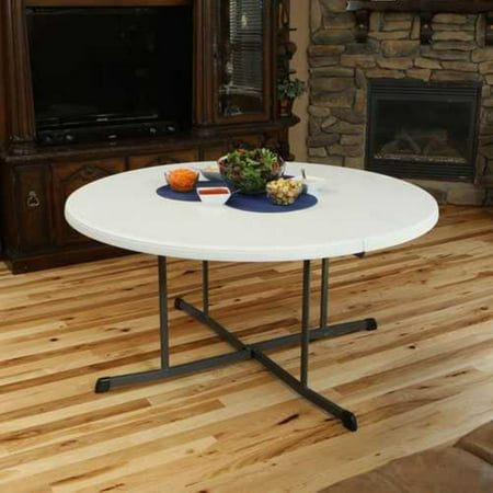 Lifetime 60 In Round Fold Half Folding Table