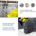 thumbnail image 5 of Bathroom Absorbent Mat Digital Printed Bathroom Set of Four Waterproof Shower Curtain Anti-slip Mat Set  Digital Printing Valentine's Day Decoration Butterfly Rose # Yellow, 5 of 5