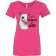 thumbnail image 3 of Inktastic Easily Distracted by Goats Cute Goat Women's T-Shirt, 3 of 5