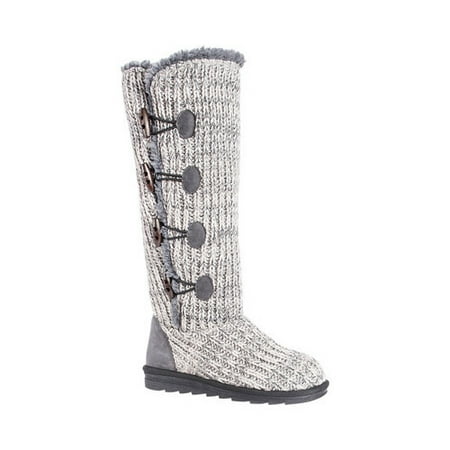 Silver Metal Footwear - Women's Felicity Knitted Mid Calf Boot
