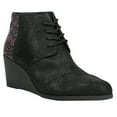 thumbnail image 2 of TOMS Womens Hyde Glitter Wedge  Ankle Boots, 2 of 5