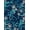 Navy Blue, Pattern 10, variant on ODIKA Octopus Animals Nautical Tentacle Vintage Creature Motif Navy Flowing Dynamic Stain Resistant Low Profile for Dorm Room, Small Living Apartment