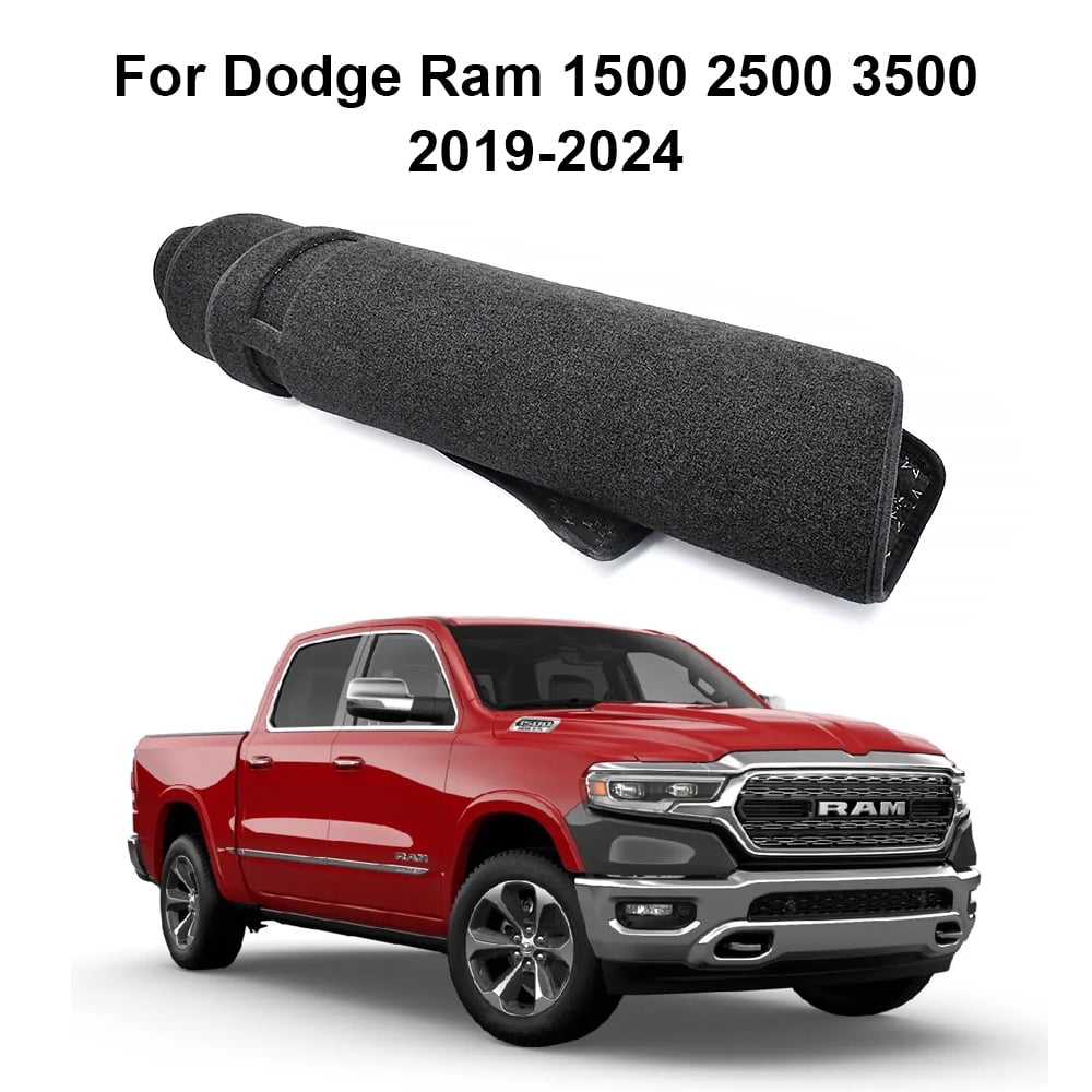 Dashboard Cover Anti-slip Dash Cover Mat Fits 2021-2025 Ram 1500 2500 3500