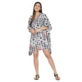 thumbnail image 2 of Oussum Women Plus Size Tunic Short Kaftans Dress Ladies Summer Tunics Online, 2 of 8