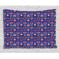 thumbnail image 1 of Abstract Tapestry, Colorful Ornamental Flowers in Upside Down Position Scandinavian Style Artwork, Wall Hanging for Bedroom Living Room Dorm Decor, 60W X 40L Inches, Multicolor, by Ambesonne, 1 of 2