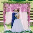thumbnail image 2 of Wisteria Hanging Flowers, Artificial Flowers 40 Branches Wisteria Vine Purple Silk Garlands Flowers for Wedding Arch Home Garden Outdoor Ceremony Decor, 2 of 5