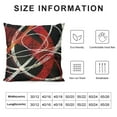 thumbnail image 5 of YINGXI  Red and Black Throw Pillow Covers Grey Modern Abstract Decorative Pillow Cases Soft Velvet Geometric Two Sides Pattern Decor for Sofa Couch Living Room Bedroom Home Outdoor 22x22in, 5 of 5
