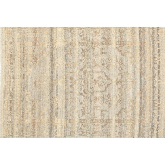 Ahgly Company Machine Washable Indoor Rectangle Contemporary Deep Peach Orange Area Rugs, 4' x 6'
