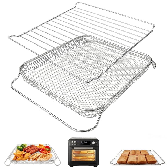 GWY Air Fryer Replacement Parts for COSORI 26QT Smart 12‑in‑1 Air Fryer Toaster Oven Combo, 13.3''×11''×1'' Air Fryer Basket Countertop Accessories