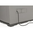 thumbnail image 4 of Suncast Backyard Oasis 130 Gallon Resin Storage Unit, 8 sq. ft Pad-Lockable Outdoor Deck & Patio Organizer with Adjustable Shelf - Dove Gray, 4 of 9