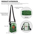thumbnail image 6 of HELLHERO Dog and Floral Pattern Design Adjustable Shoulder Strap Crossbody Bag 2 Layers Adult for Casual Use 4.33"x1.97"x7.09", 6 of 7