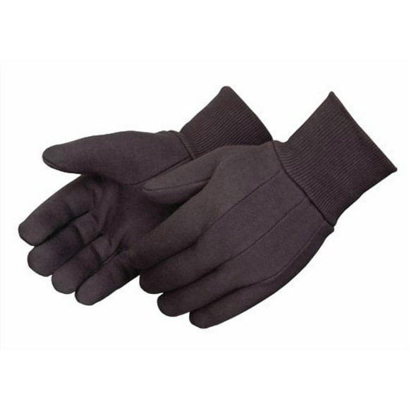 Liberty 4503P/SP Cotton/Polyester Mediumweight Jersey Glove, Brown/Balck (Pack of 12)
