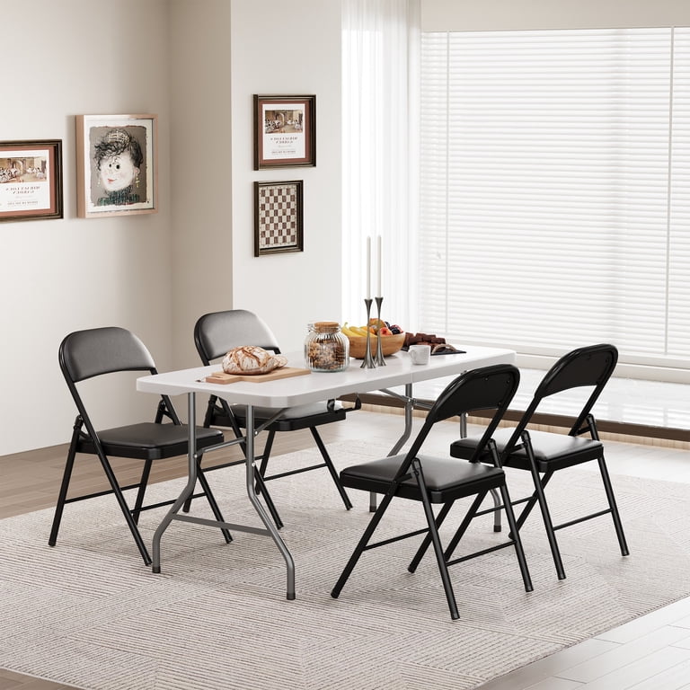 Furnibear 5ft Folding Table, Heavy-Duty Plastic photo 2