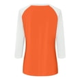 thumbnail image 4 of Shirt for Women's Fashion Casual Raglan Sleeve Round Neck 3/4 Sleeve Loose Printed T-Shirt Ladies Top, 4 of 5