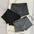 thumbnail image 4 of zeranth Men Boxers Elastic Soft Mid Waist Anti-septic Solid Color Breathable U Convex Seamless Plus Size Men Underpants Underwear, 4 of 7