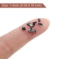 thumbnail image 4 of Uxcell 6 Colors Crushed Glass Chips, 1-4mm Irregular Sequins Metallic Color Glass 28g Green Color Series, 4 of 4
