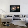 thumbnail image 2 of ARTCANVAS Hubble Telescope Spiral Whirlpool Galaxy Canvas Art Print - Size: 40" x 26" (0.75" Deep), 2 of 9