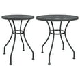 thumbnail image 3 of vidaXL 24.21" Expanded Metal Mesh Waterproof Outdoor Dining Table, Anthracite, 3 of 11