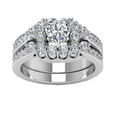 thumbnail image 1 of Awdenio Luxury Shiny Jewelry Full Diamond Rings Wedding Bridal Rings Promise Rings, 1 of 2
