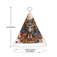 thumbnail image 3 of Sikiie Colorful Owl Tattoo Art Christmas Hat, Santa Hat Holiday for Adults Unisex Xmas Hat for New Year Festive Party, 3 of 6