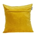 thumbnail image 6 of Nassau Collection Geometric Lattice Velvet Throw Pillow - 18" - Yellow and Beige, 6 of 6
