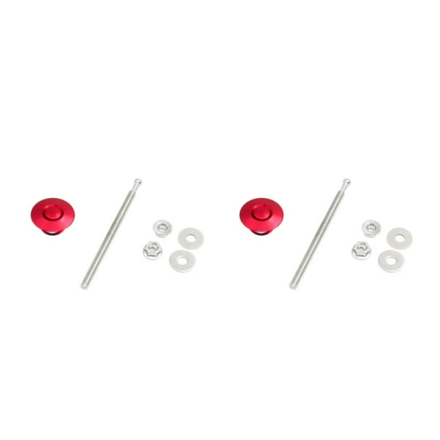ZheElen Lightweight And Stylish Hood Lock For Car Modification Multiple Sizes red DP17-32 2Set
