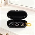 thumbnail image 4 of Unique Bargains 1 Pc Mini Style Jewelry Box Jewelry Organizer Black Yellow PP Silicone, 4 of 5